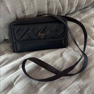 Lug Quilted BlueCrossbody Bag